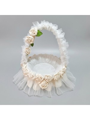 Ceyyiz Beyaz Güller Nişan Sepeti