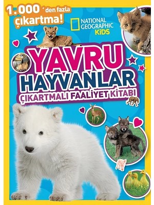 Butik Mey Ithalat®   Kids Yavru Hayvanlar Çıkartmalı Faaliyet Kitabı