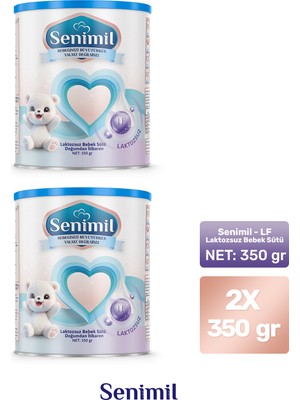 Senimil Laktozsuz Bebek Sütü 350 gr  2 Li Avantaj Paketi
