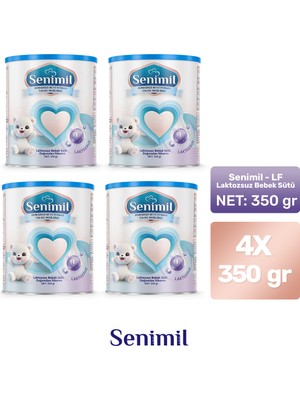 Senimil Laktozsuz Bebek Sütü 350 gr  4 Lü Avantaj Paketi