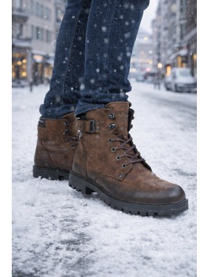 Greyder Erkek Deri Kışlık Bot