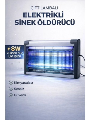 Mo Dou Elektrikli Sinek Kovucu Uv Işıklı Sivrisinek Tuzağı Sessiz Etkili Böcek Öldürücü Cihaz