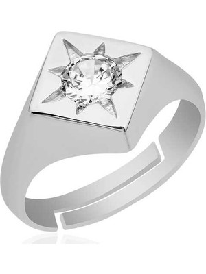 Inure Jewelry ​ Ayarlanabilir Kutup Yıldızı Şovalye Gümüş Yüzük