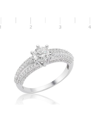 Inure Jewelry Gümüş Tektaş Yüzük