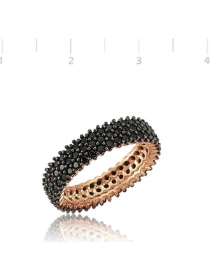 Inure Jewelry Gümüş Tamtur Siyah Yüzük