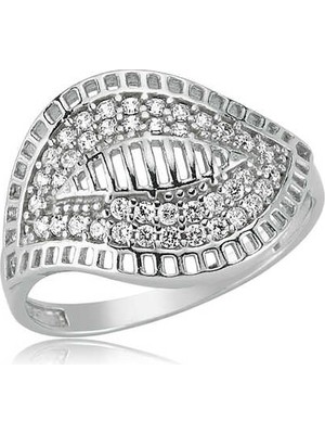 Inure Jewelry Gümüş Yaprak Bayan Yüzük