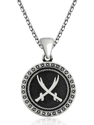 Inure Jewelry ​gümüş Zülfikar Kılıcı Desenli Kolye