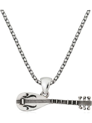 Inure Jewelry Gümüş Saz Erkek Kolye
