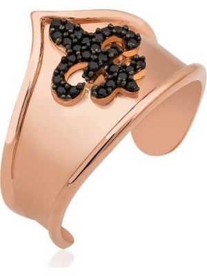 Inure Jewelry Gümüş Desenli Eklem Yüzük