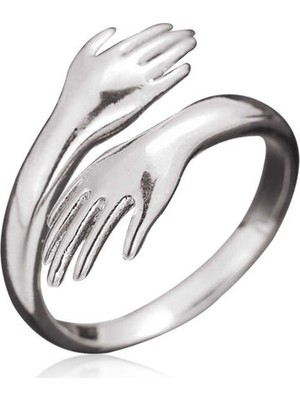 Inure Jewelry ​Gümüş Sarılan Eller Yüzük