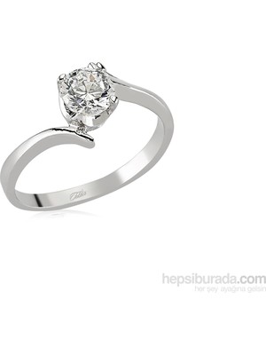 Inure Jewelry Zirkon Taslı Gümüş Kadın Yüzük 436156