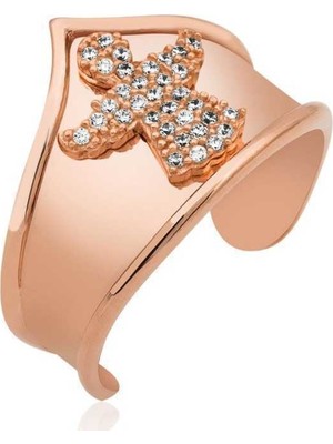 Inure Jewelry Gümüş Melek Desenli Eklem Yüzük