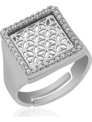 Inure Jewelry ​ Yaşam Çiçeği Gümüş Yüzük