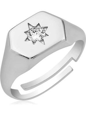 Inure Jewelry Gümüş Kuzey Yıldızı Serçe Yüzük