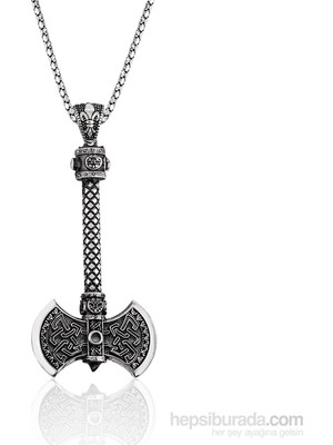 Inure Jewelry Inure Jewelry Gümüş Çift Taraflı Balta Kolye