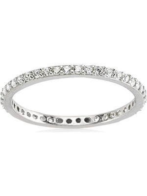 Inure Jewelry Gümüş Ince Tamtur Kadın Alyans Yüzük