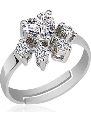 Inure Jewelry Gümüş Beyaz Kedi Patisi Yüzük