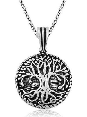 Inure Jewelry Gümüş Erkek Gök Tenri Kolye