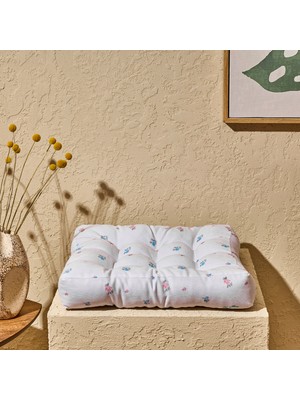 Evidea Soft Lora Sandalye Minderi - Ekru - 40X40 cm