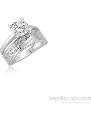 Inure Jewelry Tektaş Alyans Gümüş Yüzük 435322