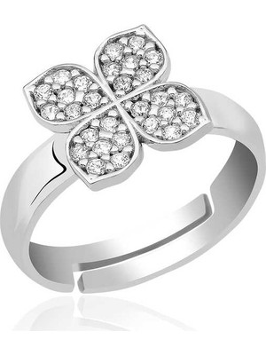 Inure Jewelry ​Gümüş Rüzgar Gülü Çiçek Yüzük