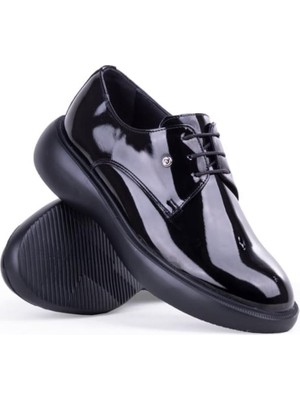 Bags Shoes Pierre Cardin Pce-70914 Wedding Erkek Yüksek Taban Siyah Rugan Klasik Ayakkabı