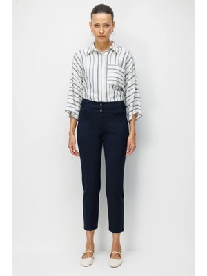 Ekol Çift Düğmeli Dar Paça Pantolon 4170