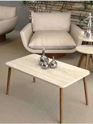 Savita Home Ahşap Orta Sehpa Kare - 90X50X42 cm