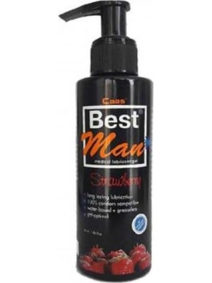 Cabs Best Man Su Bazlı Çilek Aromalı Kayganlaştırıcı Jel 150 ml