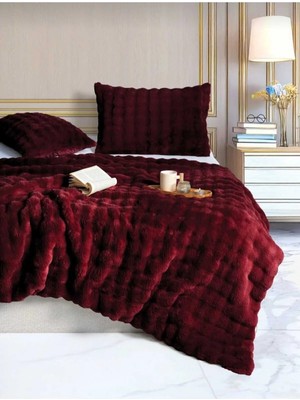 Merinos Diamond Kürk Comforter Set Çift Kişilik