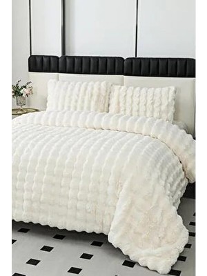Merinos Diamond Kürk Comforter Set Çift Kişilik