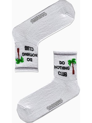 Carnaval Socks Do Nothıng Club Yazılı Desenli Renkli Spor Çorap