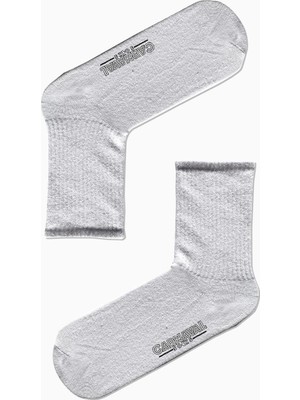Carnaval Socks Düz Beyaz Desensiz Renkli Spor Çorap