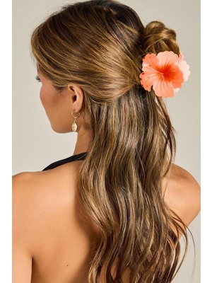 New Obsessions Tropik Hibiskus Çiçek Mandal Toka