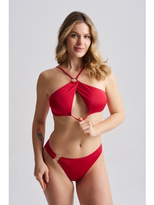 AQUAVİVA Aquaviva Kadın Clara Özel Tasarım Bikini Takımı Kırmızı