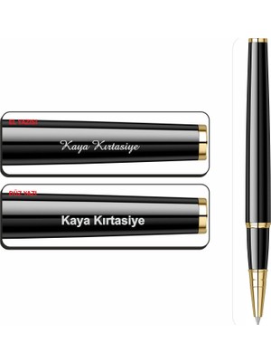 Isminize Özel Scrikss 38 Siyah Altın Roller Kalem