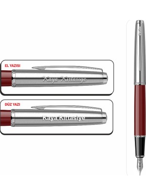 Isminize Özel Scrikss 78 Bordo Dolma Kalem & Tükenmez Kalem