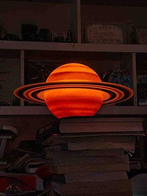 Kamer LED Işıklı Satürn Gece Lam