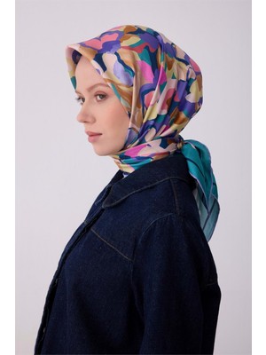 Meram Butik Belli Twill Ipek Eşarp 2026 Desen 8 - 2