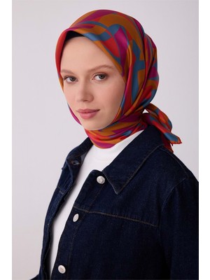 Meram Butik Belli Twill Ipek Eşarp 2026 Desen 2 - 6