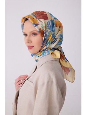 Meram Butik Belli Twill Ipek Eşarp 2026 Desen 1 - 4