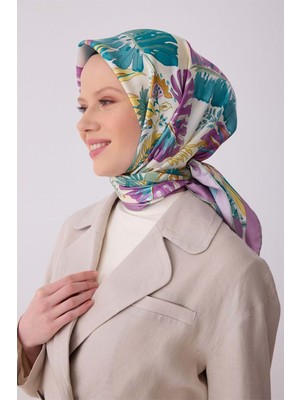 Meram Butik Belli Twill Ipek Eşarp 2026 Desen 1 - 1