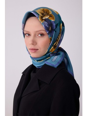 Meram Butik Belli Twill Ipek Eşarp 2026 Desen 12 - 2