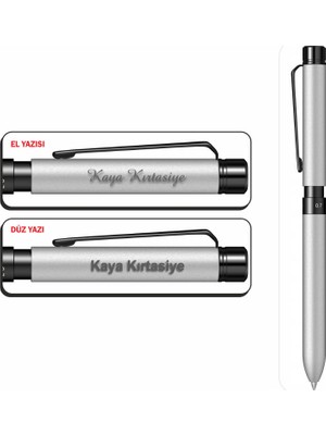 Isminize Özel Scrikss 83 Trıo Sport Gümüş Gri Multifonksiyon Kalem
