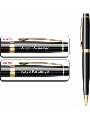 Isminize Özel Scrikss 38 Siyah Altın Tükenmez Kalem