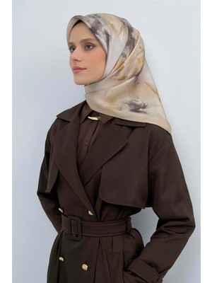 Meram Butik Armine Saf Ipek Eşarp 2026 Ilkbahar-Yaz Desen 1 - 3