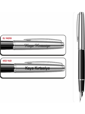 Isminize Özel Scrikss 78 Siyah Dolma Kalem & Tükenmez Kalem