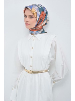 Meram Butik Armine Saf Ipek Eşarp 2026 Ilkbahar-Yaz Desen 7 - 2