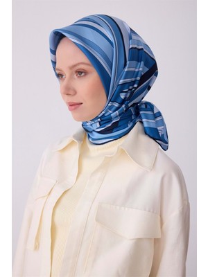 Meram Butik Belli Twill Ipek Eşarp 2026 Desen 6 - 2