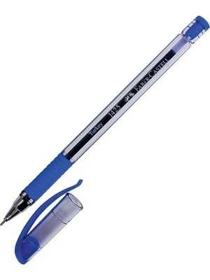 Faber-Castell 1425 Mavi İğne Uç Tükenmez Kalem 10'lu Ergonomik Yapı ile Konforlu Yazım